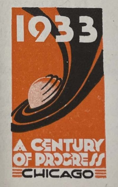 art deco poster of planet
