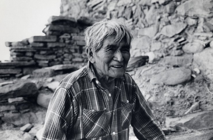 Portait of elderly man from New Mexico.