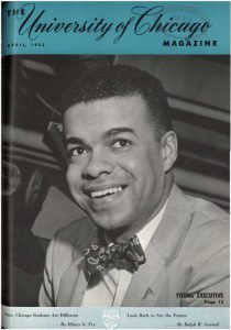A magazine cover shows a smiling man in bowtie.