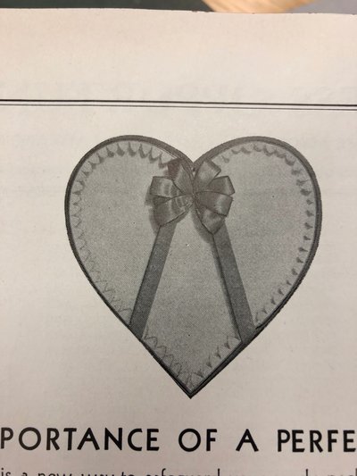 Heart shaped candy box