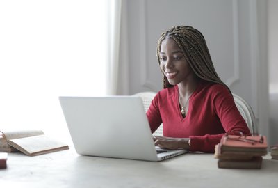 Woman at Laptop