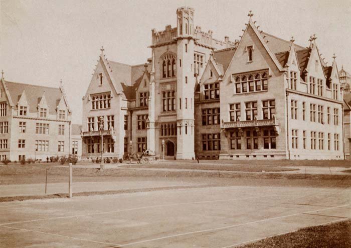 An old Gothic building.