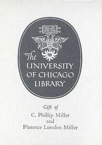 C. Philip Miller and Florence Lowden Miller Bookplate