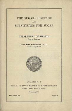 sugar shortage title page