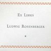 Ludwig Rosenberer Bookplate