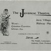 World's Columbian Exposition - Java Theater