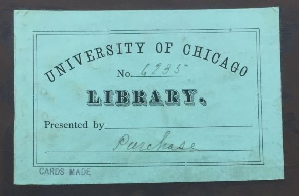 green old University bookplate