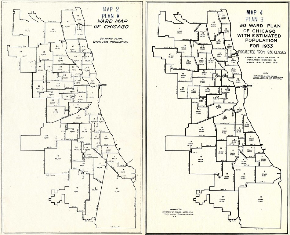 Side by side maps to compare the possible results from redistricting