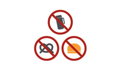 No drink, no food, no snacks icons