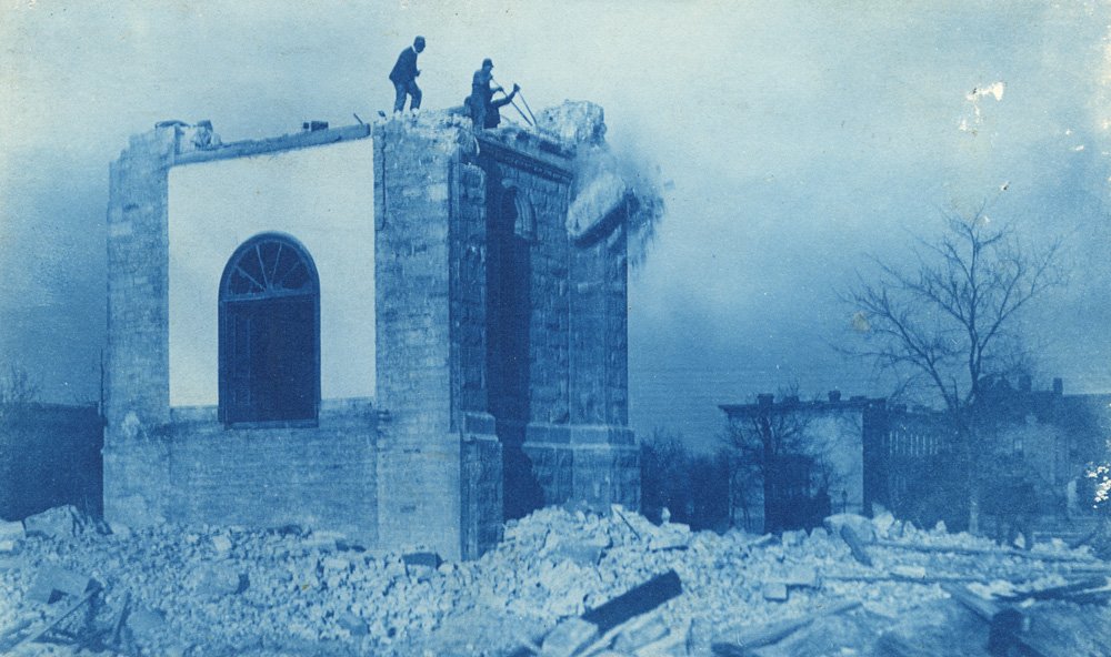 Old University building, demolished