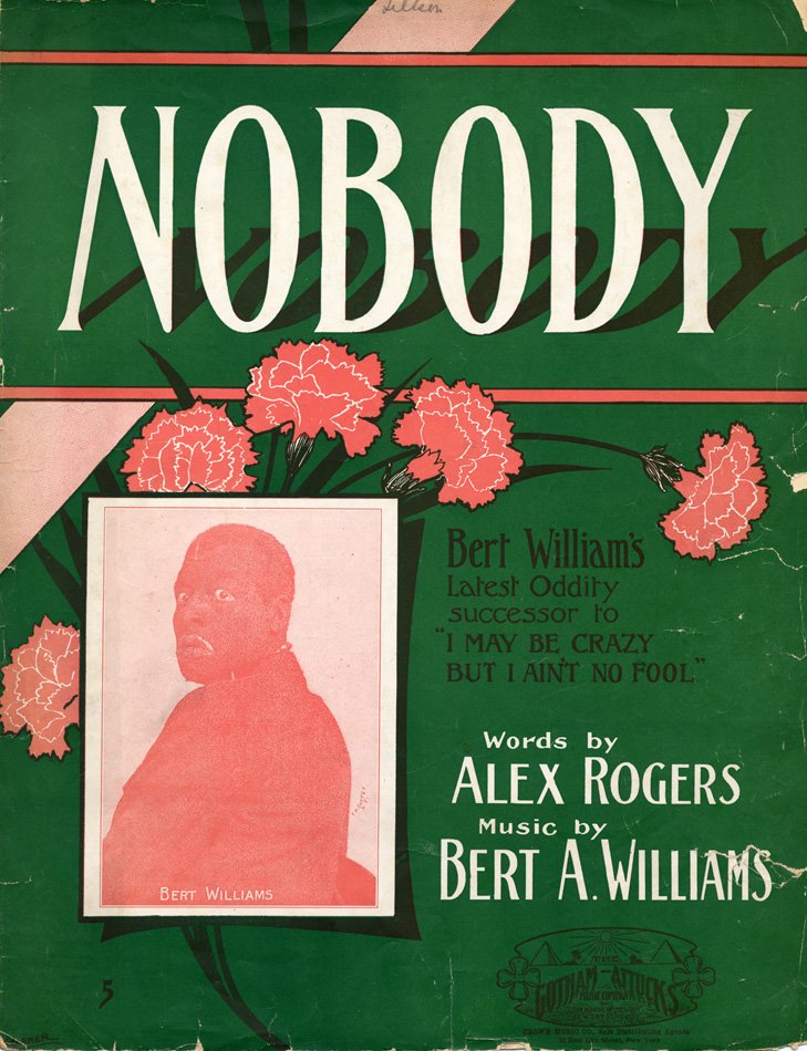 Musical score cover showing blackface