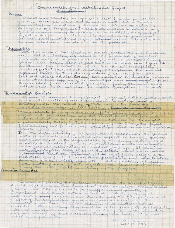 Notes written on graph paper in blue pen