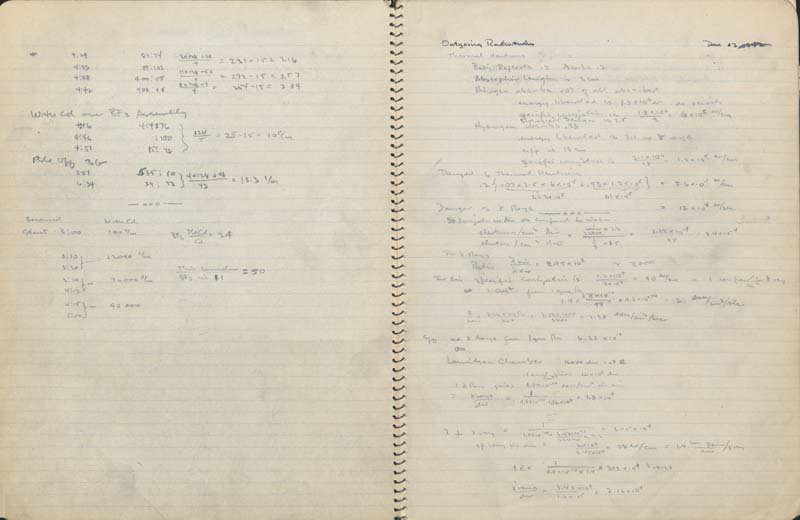 Herbert L. Anderson, CP-1 notebook, 1942-1943