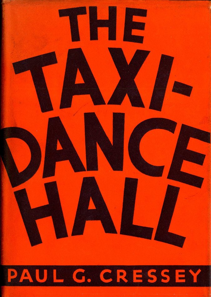 Book cover design utilizing type treatment seen for Dance Hall signage