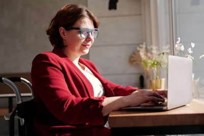 Woman at laptop