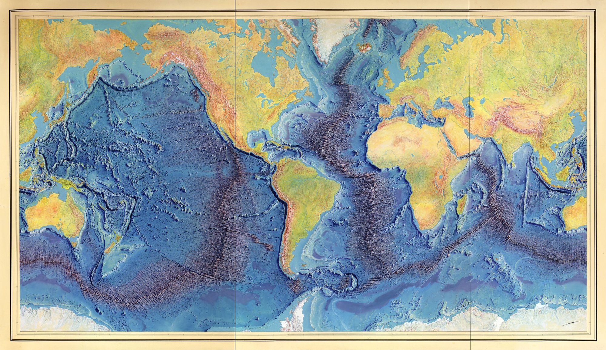 map of world ocean floor